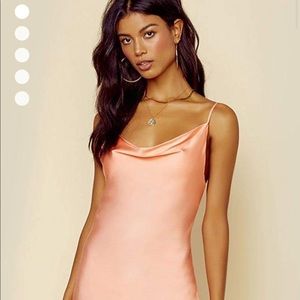 Planet Blue Hadid Dress Silk Satin Slip